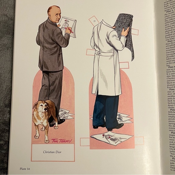 Vtg 1995 Christian Dior and Eighties Fashion Design Paper Doll Books Tom Tierney - Picture 6 of 9